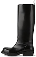 (Women) Bottega Veneta Leather Round Toe Flat High Boots 'Black' 754424V3H801000 (Women) Bottega Veneta Leather Round Toe Flat High Boots 'Black' 754424V3H801000