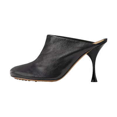 (W) Bottega Veneta Leather Sandal Black