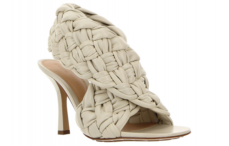 (W) Bottega Veneta Leather Sandals 'White' 圖 3