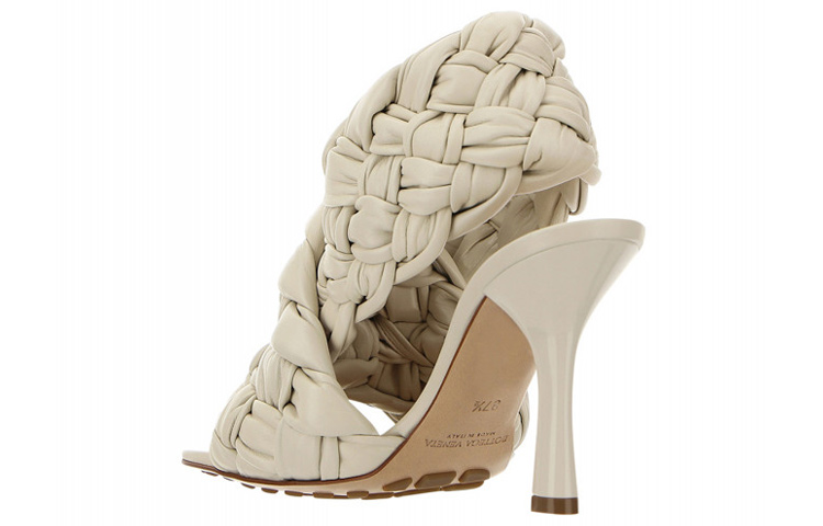 (W) Bottega Veneta Leather Sandals 'White' 圖 5