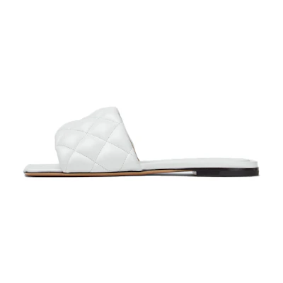 (W) Bottega Veneta Leather Slide 'Casual Fashion White'