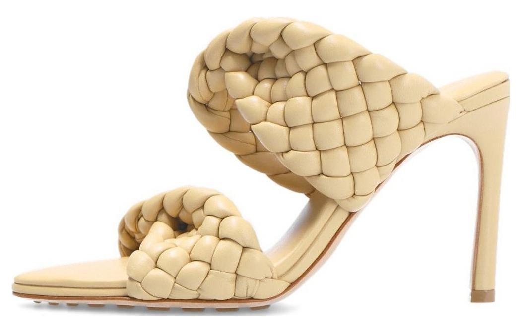 (W) Bottega Veneta Leather Slide 'Light Brown'