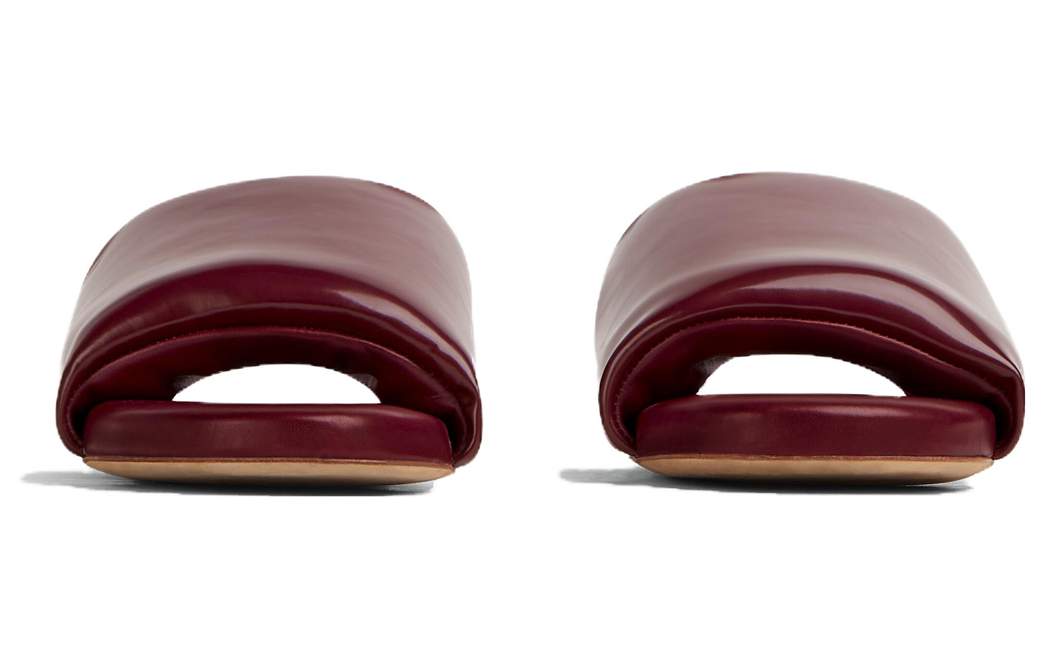 (W) Bottega Veneta Leather Slide 'Merlot Red' 圖 2