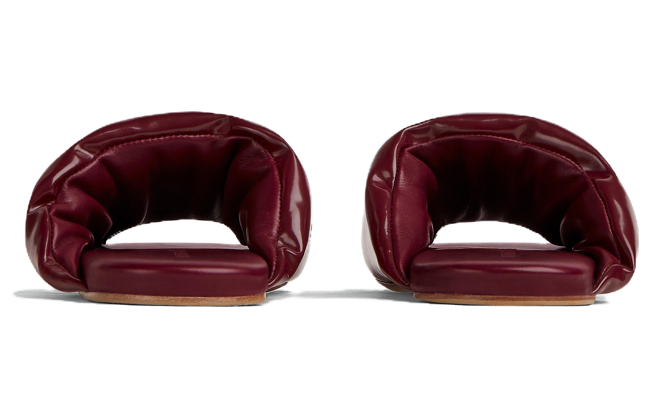 (W) Bottega Veneta Leather Slide 'Merlot Red' 圖 4