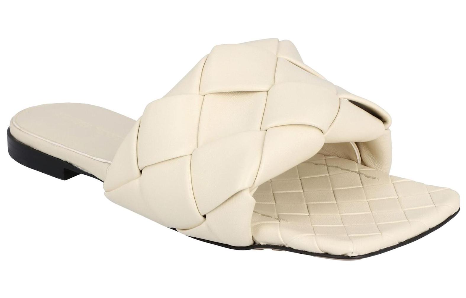 (W) Bottega Veneta Leather Slide 'Simple White' 圖 3