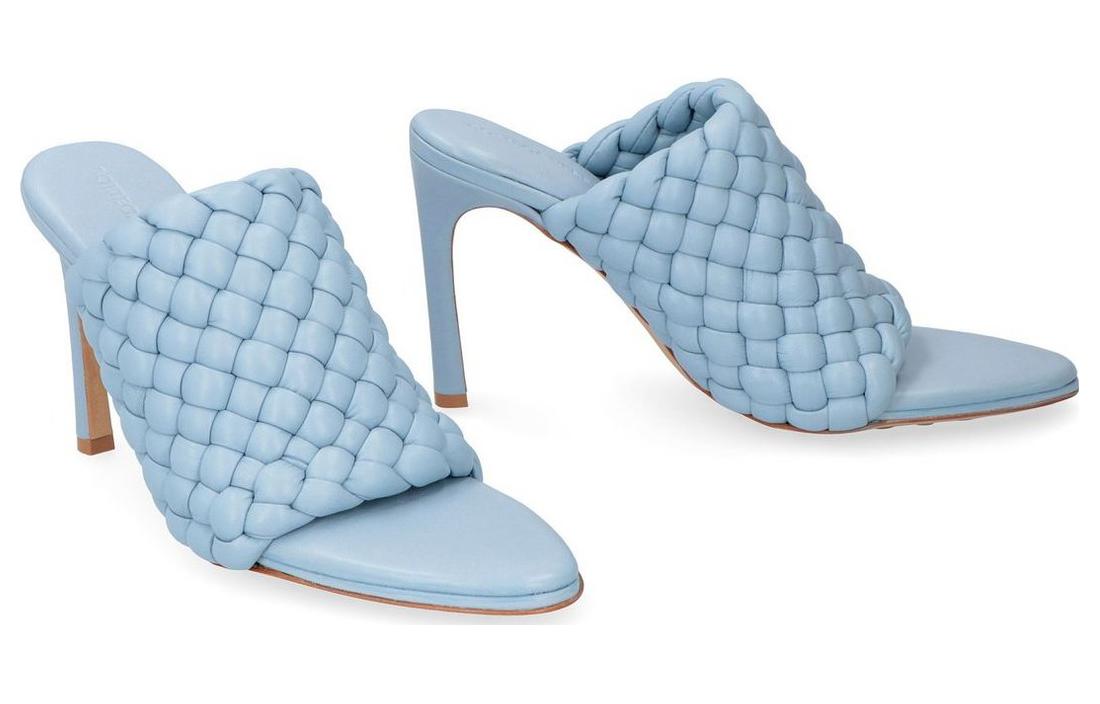 (W) Bottega Veneta Leather Slides 'Blue CMFT' 圖 3