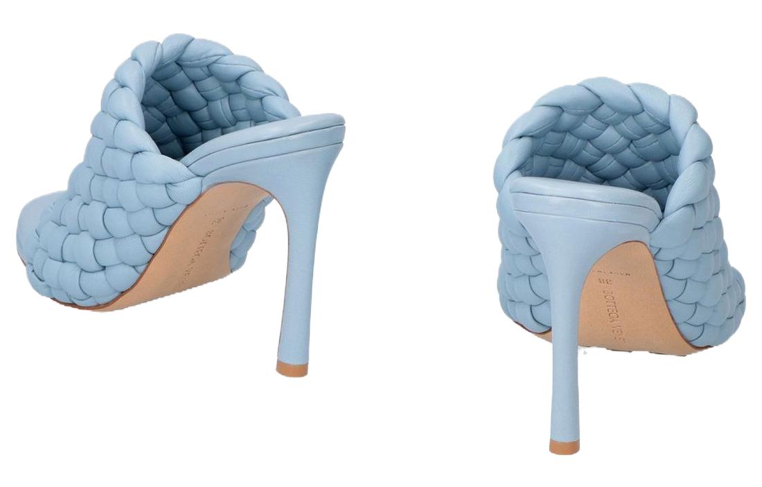 (W) Bottega Veneta Leather Slides 'Blue CMFT' 圖 4