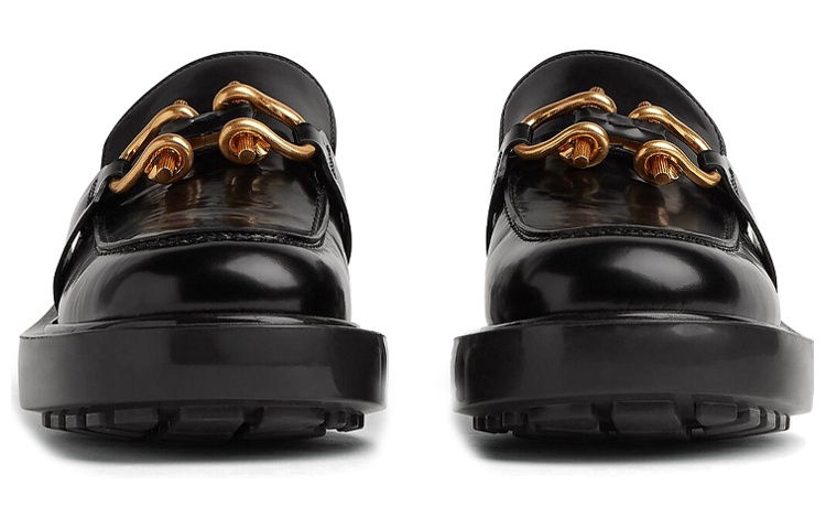 (W) Bottega Veneta Leather Slip-On 'Fashion Loafer Black' 圖 3