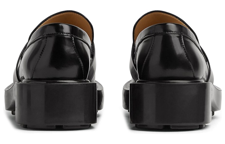 (W) Bottega Veneta Leather Slip-On 'Fashion Loafer Black' 圖 4