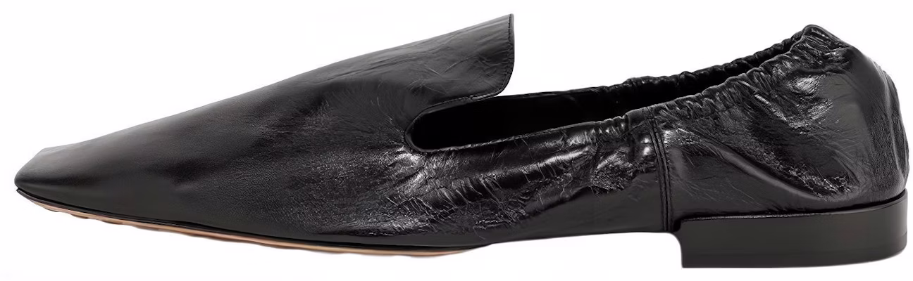 Bottega Veneta 葆蝶家 皮革 方頭 平底鞋 女款 黑色 Buy Bottega Veneta 葆蝶家 皮革 方頭 平底鞋 女款 黑色