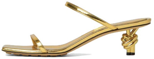 (Women) Bottega Veneta Leather Square Toe Slide 'Gold' 780298V3VO08265 (Women) Bottega Veneta Leather Square Toe Slide 'Gold' 780298V3VO08265