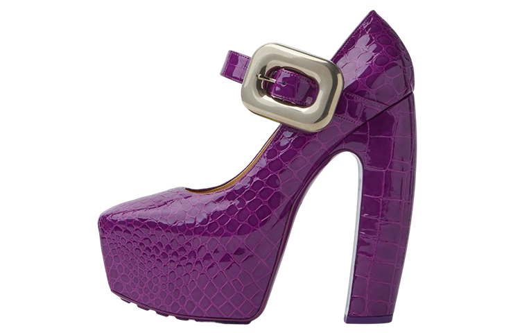 (Women) Bottega Veneta Leather Stiletto 'Fashion Purple' 716146V2DW05017