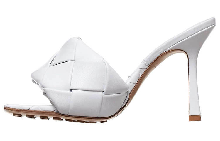 (Women) Bottega Veneta Lido 'White Leather Heels' 608854VBSS09122