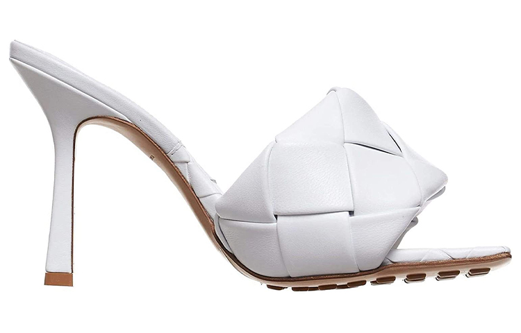 Order (W) ボッテガ・ヴェネタ リド ホワイトレザーヒール 608854VBSS09122