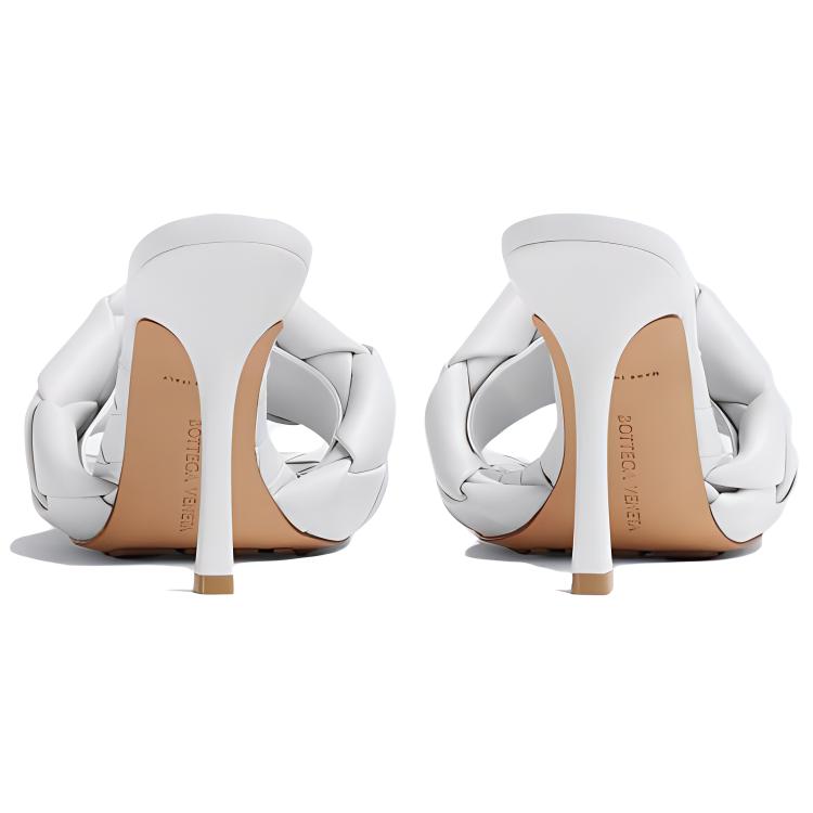 Purchase (W) ボッテガ・ヴェネタ リド ホワイトレザーヒール 608854VBSS09122