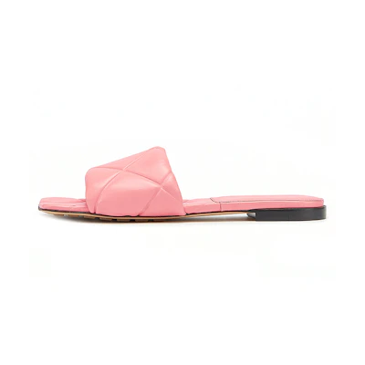 (W) Bottega Veneta Lido Flat Sandal Pink