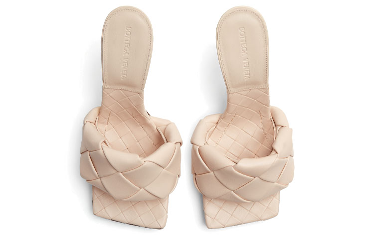 Lookbook (W) (女性用) ボッテガ・ヴェネタ リド ハイヒール 'ベージュ編み込みレザー'  608854VBSS01740 608854VBSS01740