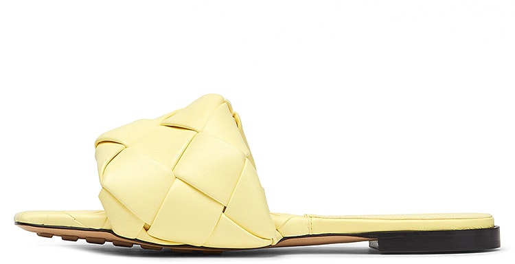 women-bottega-veneta-lido-nappa-yellow-square-toe-slides-608853-vbss-07411