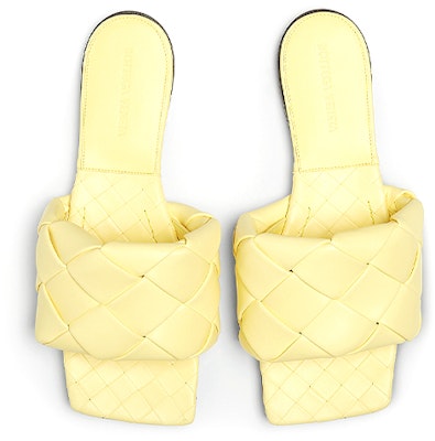 (W) ボッテガヴェネタ リド ナッパ スクエアトゥスライド (イエロー) 608853VBSS07411 Purchase (W) ボッテガヴェネタ リド ナッパ スクエアトゥスライド (イエロー) 608853VBSS07411