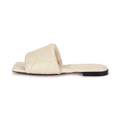(W) Bottega Veneta Lido Sandal White
