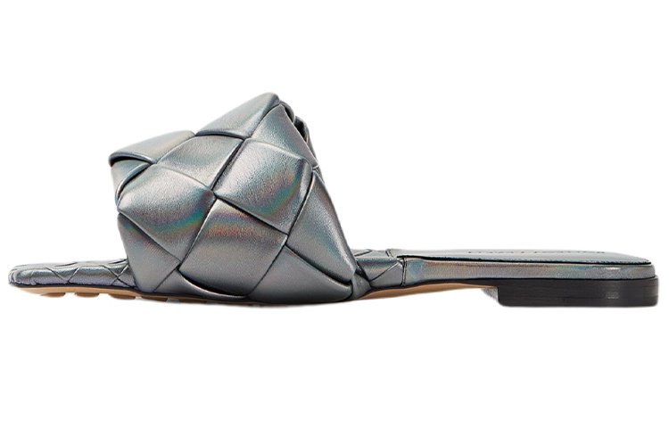 (W) Bottega Veneta Lido Sandals 'Grey Blue'