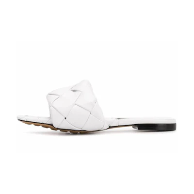 (W) Bottega Veneta Lido Slide 'White Fashion'