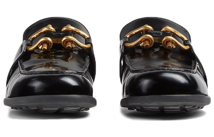 Lookbook Bottega Veneta 葆蝶家 亮面皮革樂福鞋 女款 黑色