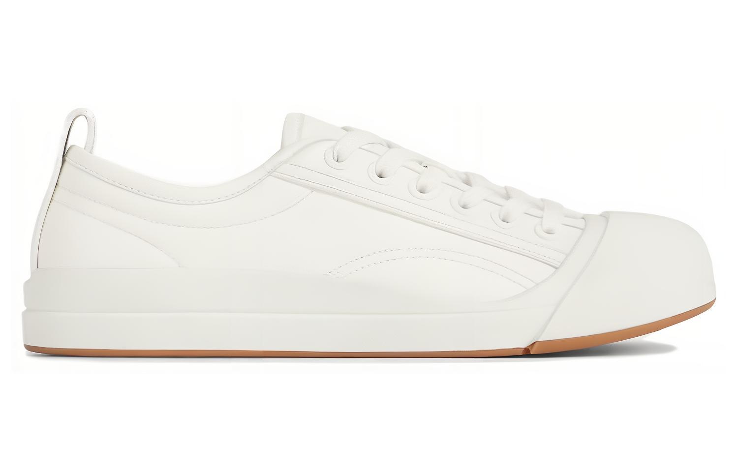 (W) Bottega Veneta Vulcan Leather Optic 'White' 圖 2