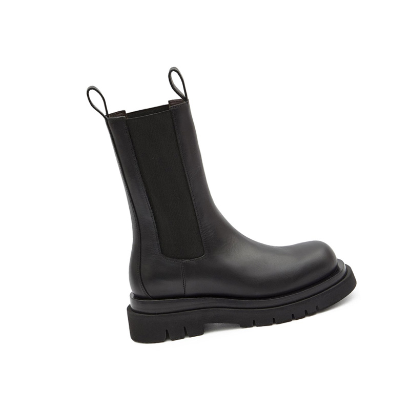 Order Bottega Veneta葆蝶家 Lug BV 厚底煙管 切爾西靴 女款 黑色