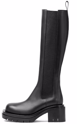 Bottega Veneta/葆蝶家 Lug 簡約 高筒靴 6.5cm 女款 黑色 Buy Bottega Veneta/葆蝶家 Lug 簡約 高筒靴 6.5cm 女款 黑色