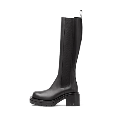 (W) Bottega Veneta Lug High Boots Black
