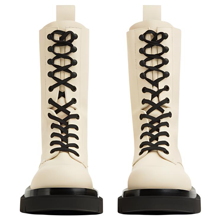 (W) Bottega Veneta Lug Lace-Up Boot 'Sea Salt' 圖 3