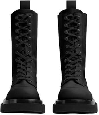(Women) Bottega Veneta Lug Leather Ankle Boots 'Black' 716222VBS501000 Lookbook (Women) Bottega Veneta Lug Leather Ankle Boots 'Black' 716222VBS501000