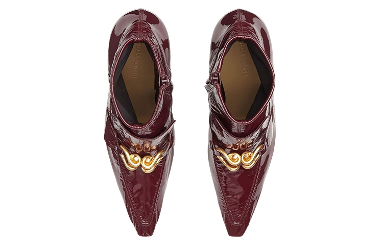 (W) Bottega Veneta Madame Ankle Boot 'Patent Calfskin Red' 圖 3