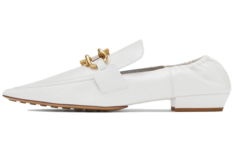 (W) Bottega Veneta Madame Loafer 'White'