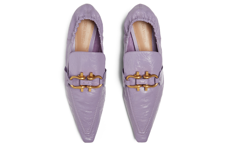 Lookbook (W) ボッテガ・ヴェネタ Madame モカシン (ライトパープル) 651352VBP105176