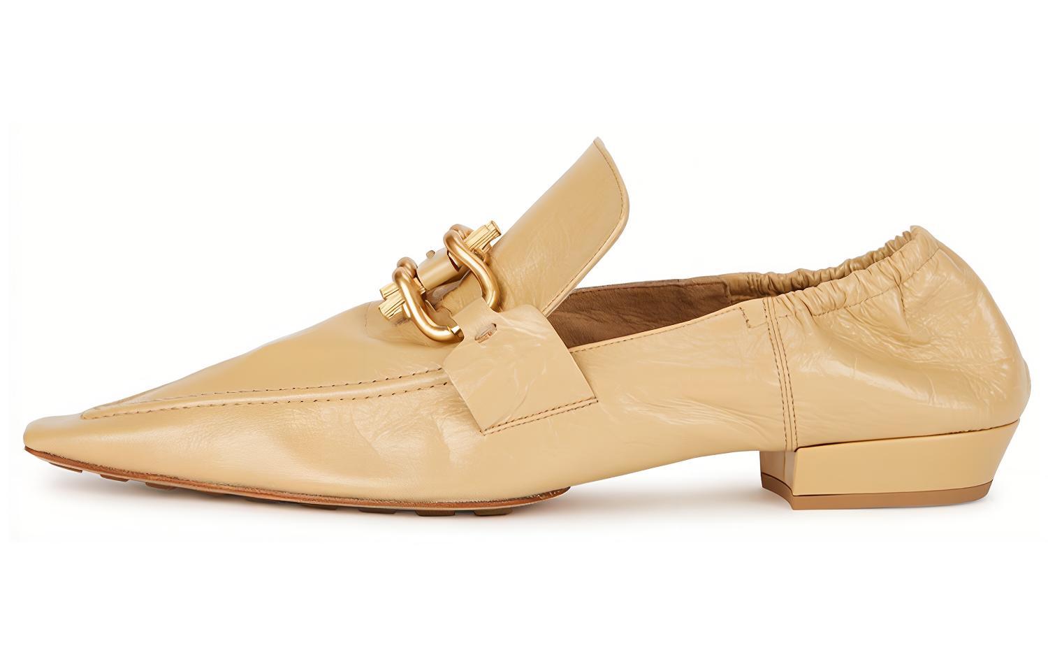 (W) Bottega Veneta Madame Moccasins 'Apricot'