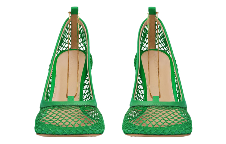 (W) Bottega Veneta Mesh High-Heel 'Green' 圖 2