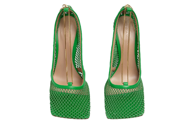 (W) Bottega Veneta Mesh High-Heel 'Green' 圖 3