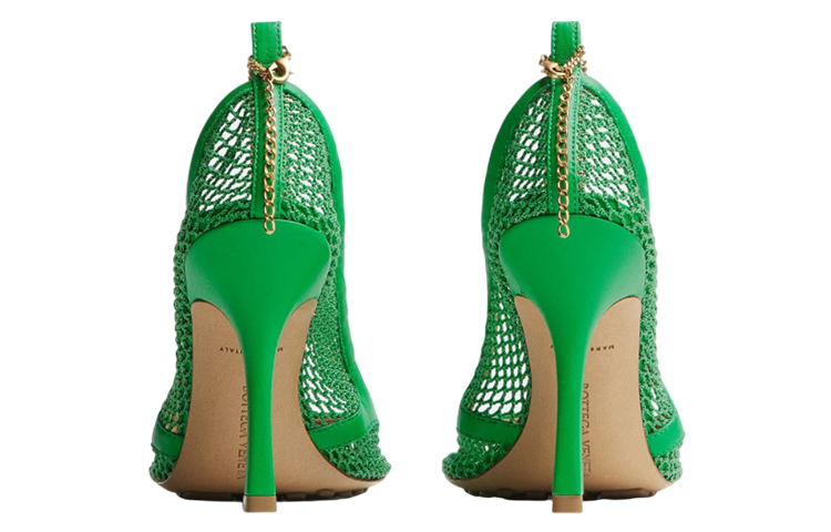 (W) Bottega Veneta Mesh High-Heel 'Green' 圖 4