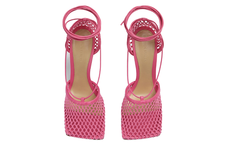 (W) Bottega Veneta Mesh High Heels 'Rhododendron Pink' 圖 3