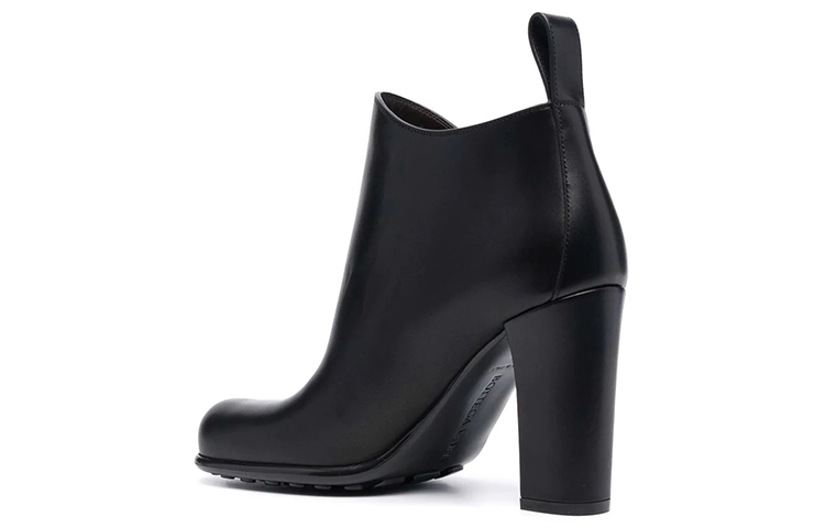 (W) Bottega Veneta Mid-Heel Leather Ankle Boot 'Black' 圖 3
