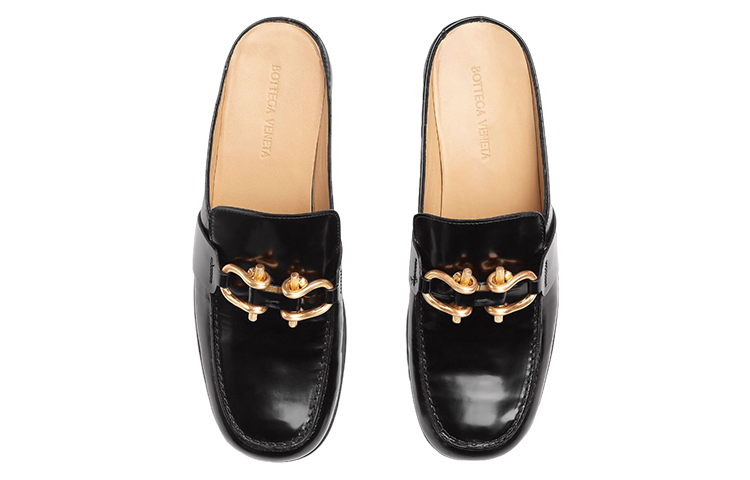 Order (Women) Bottega Veneta Monsieur 'Black Leather and Metal Buckle' 729877V28R01000