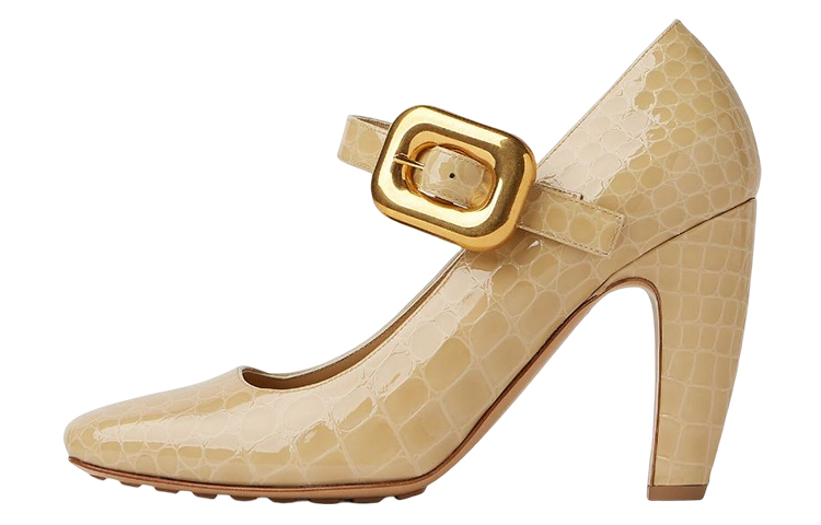 (W) Bottega Veneta Mostra 'Crocodile Embossed Light Brown'