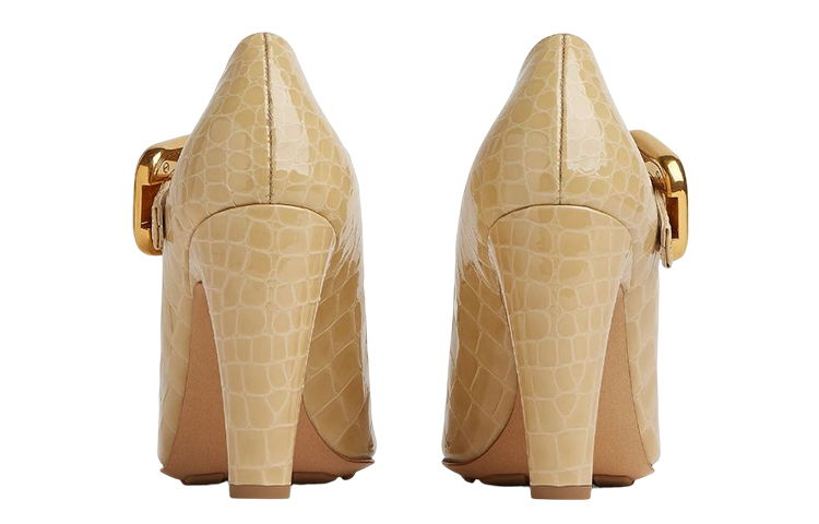 (W) Bottega Veneta Mostra 'Crocodile Embossed Light Brown' 圖 4