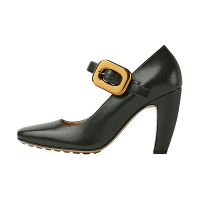 (W) Bottega Veneta Mostra 'Dark Green Buckle'