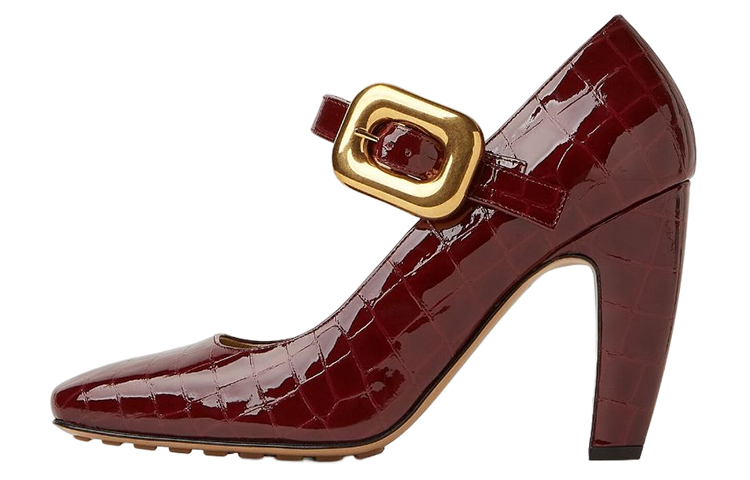 (W) Bottega Veneta Mostra 'Red Croc-Embossed'