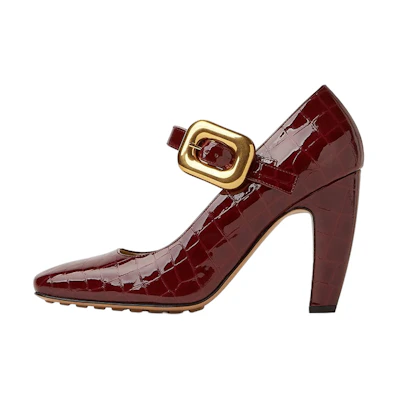 (W) Bottega Veneta Mostra 'Red Croc-Embossed'