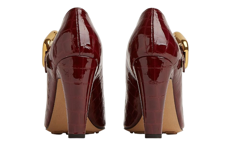 (W) Bottega Veneta Mostra 'Red Croc-Embossed' 圖 4