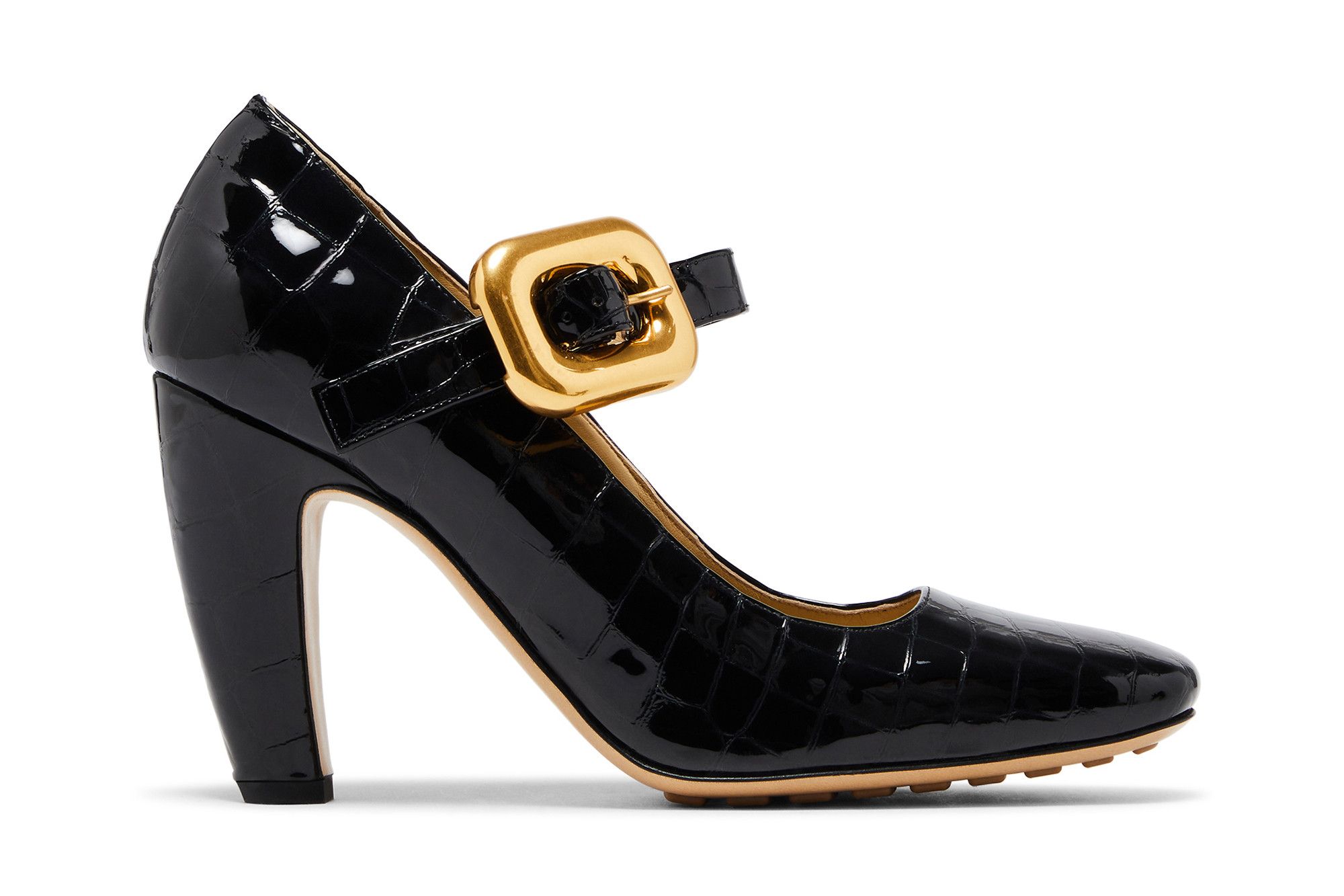 (Women) Bottega Veneta Mostra Mary-Jane Heels 'Black' 716146V1TR03264